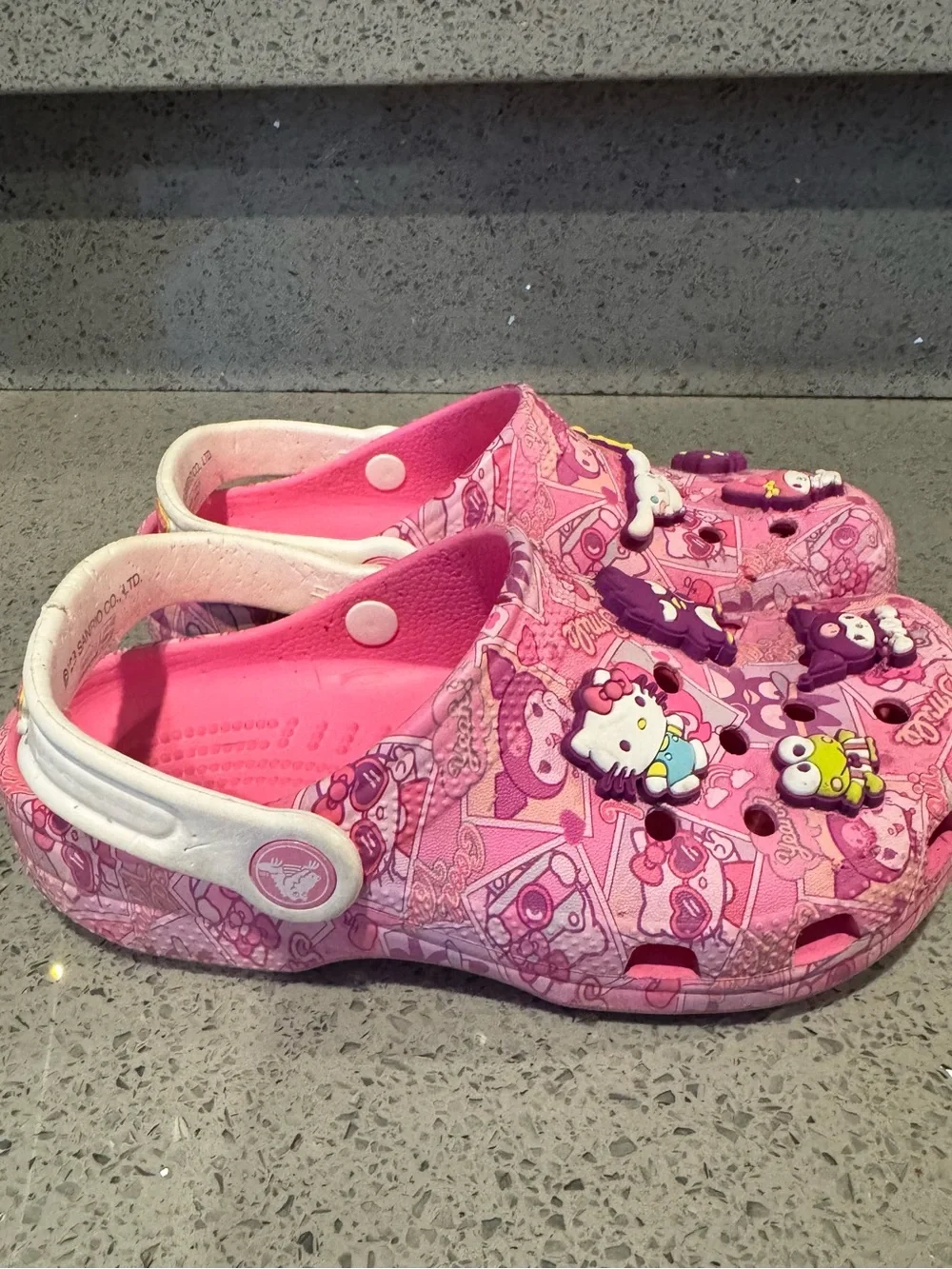 Pink Kids Sanrio Crocs